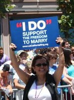 Lesbian with I Do sign